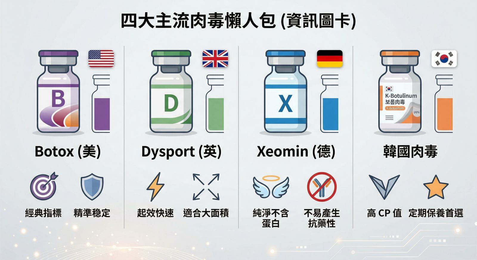 四大主流肉毒廠牌深度解析